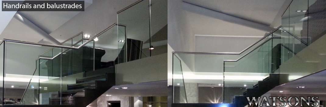 Polished handrails and balustrades